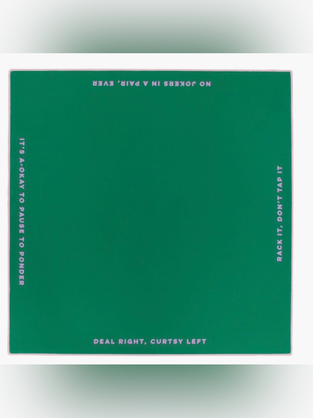 The Mahjong Line Green Game Mat